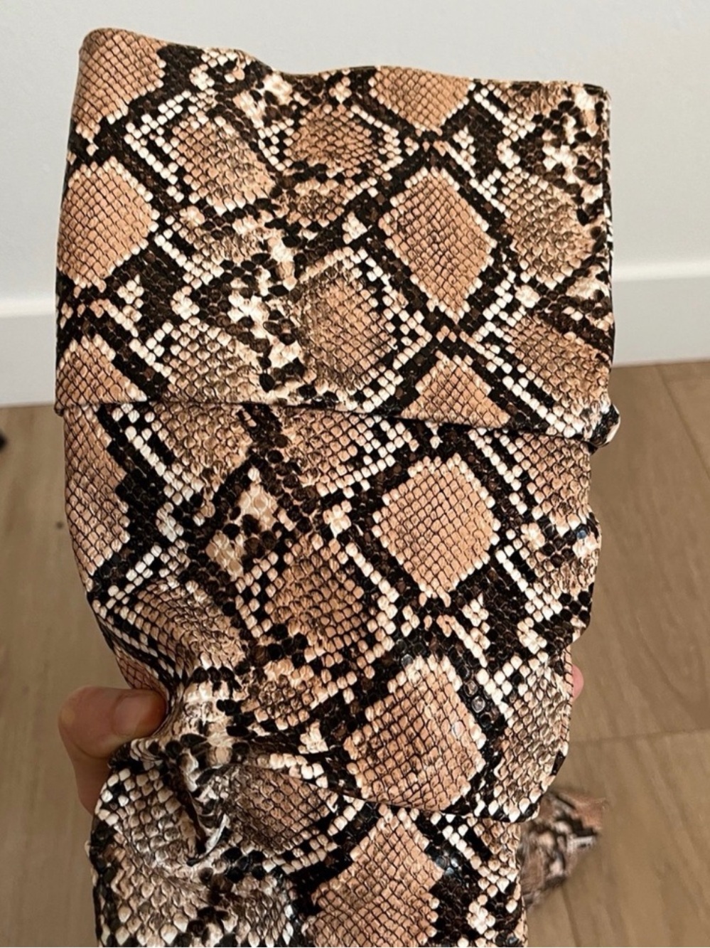 Brown Python Color Boots - Picture 7 of 12